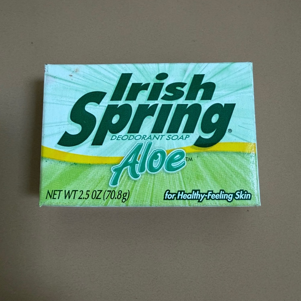 Irish Spring Aloe Deodorant Soap Trial Size Bar 2.5 oz 70.8g Fresh Scent USA